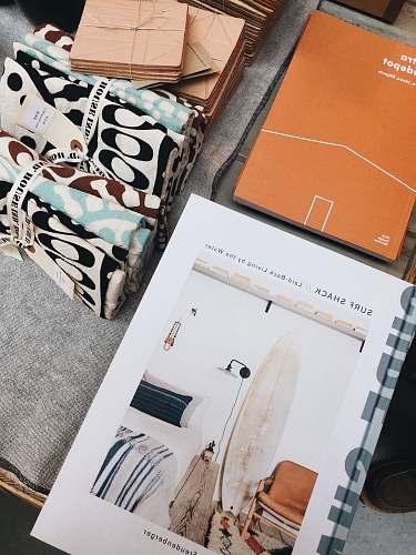file binder white labeled books pillow